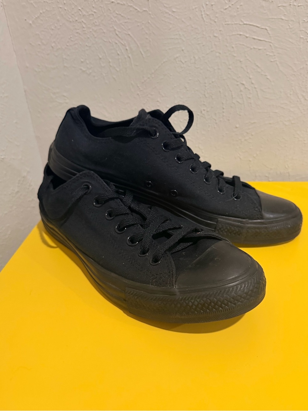 Converse Black Low-Top Canvas Sneakers